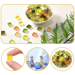 8 Colors 20Pcs Transparent Glass Cabochon&nbsp;GLAA-YW0003-66A