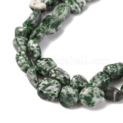 Natural Green Spot Jasper Beads Strands&nbsp;G-G146-A26-02