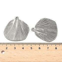 変色しない304ステンレススチールペンダント  葉  ステンレス鋼色  33x31x2mm  穴：1.8mm&nbsp;STAS-L260-002P-1