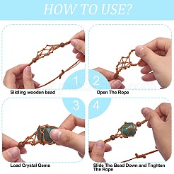 12Pcs Adjustable Braided Nylon Cord Macrame Pouch Bracelet Making&nbsp;AJEW-SW00010-04