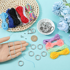 DIY Woven Web/Net Bracelets Making Findings Kit&nbsp;DIY-SC0027-95