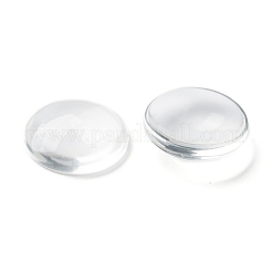 Transparent Glass Cabochons&nbsp;GGLA-R026-20mm