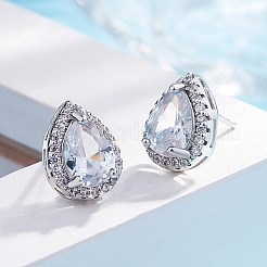 Brass Stud Earrings&nbsp;EJEW-BB63397-A