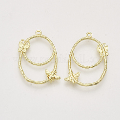 Alloy Open Back Bezel Pendants&nbsp;X-PALLOY-S121-194