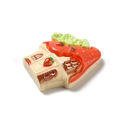 Cartoon Food Hous Opaque Resin Decoden Cabochons&nbsp;CRES-H001-01B