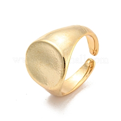 合金の調節可能なリング  女性のためのジュエリー  ゴールドカラー  5.3~14mm  内径：15.3~18.2mm  10個/セット&nbsp;RJEW-K260-02B-G