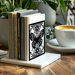 Non-Skid Iron Bookend Display Stands&nbsp;AJEW-WH0548-007
