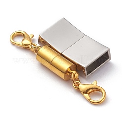 真鍮/ステンレス鋼のマグネットクラスプ  ミックスカラー  15~23x6~12mm  穴：4~10mm&nbsp;KK-XCP0001-27