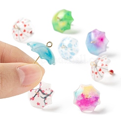 18Pcs 9 Style Printed Acrylic Pendants&nbsp;KY-LS0001-28