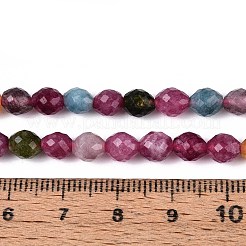 天然染め白翡翠ビーズ連売り  バレル  多面カット  赤ミディアム紫  5.5~6.5x5~5.5mm  穴：1~1.2mm  約57~61個/連  13.98~14.17''（35.5~36センチメートル）&nbsp;G-T142-89D