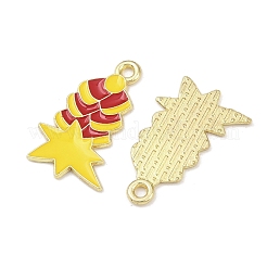 New Year's Day Alloy Enamel Pendants&nbsp;FIND-I067-03G-04