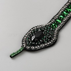 Snake Computerized Embroidery Cloth Iron on/Sew on Patches&nbsp;PATC-WH0002-067A