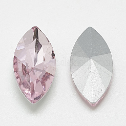 Pointed Back Glass Rhinestone Cabochons&nbsp;RGLA-T083-6x12mm-10