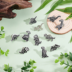 11Pcs 11 Styles Alloy Brooches&nbsp;JEWB-PH0001-58