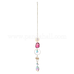 Brass & Crystal Suncatchers&nbsp;HJEW-G018-04C-G