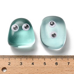 ガラスの装飾  樹脂目で  置物 ホームオフィス装飾  ナゲット  ターコイズ  14~24x26.5~31.5x16~24.5mm&nbsp;G-H073-04O