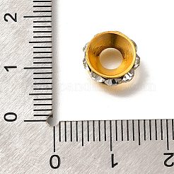 Brass Rhinestone Spacer Beads&nbsp;KK-M313-44E