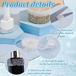 Glitter Resin Hotfix Rhinestone&nbsp;DIY-WH0622-452A