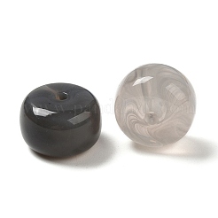 透明なアクリルビーズ  バレル  濃いグレー  14.5x10mm  穴：2mm  約310個/500g&nbsp;OACR-A021-21A