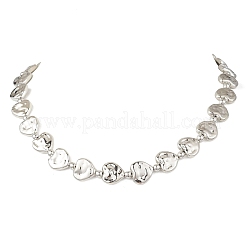 CCB Plastic Heart Beaded Necklaces&nbsp;NJEW-JN05841-01