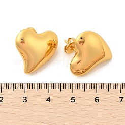 304 Stainless Steel Heart Stud Earrings&nbsp;EJEW-Q011-04G