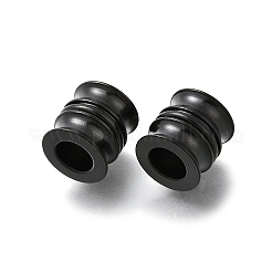 イオンプレーティング（IP）304ステンレスビーズ  コラム  ブラック  11x11mm&nbsp;STAS-E039-32B