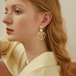 20Pcs 2 Colors Brass Ear Stud Findings&nbsp;KK-BBC0023-11