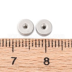 304ステンレススチール製イヤーナット  フラットラウンド  ステンレス鋼色  5x2mm  穴：1mm&nbsp;STAS-B091-01D-P