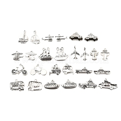 52Pcs 13 Style Tibetan Style Alloy Pendants&nbsp;TIBEP-FP0001-10