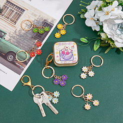 7Pcs 7 Colors Cute Enamel Keychain&nbsp;KEYC-DC0001-05