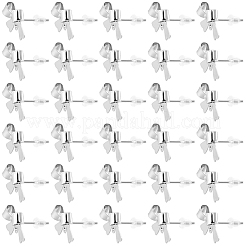 30Pcs Brass Stud Earring Findings&nbsp;KK-BBC0025-84S