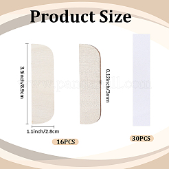 16Pcs Plywood Door Edge Hole Filler Plate&nbsp;DIY-CP0014-15C