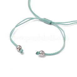 Natural Green Jade Beads Braided Bead Bracelets&nbsp;BJEW-TA00621-04