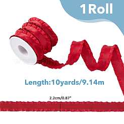 10 Yards Polyester Pleated Edged Ribbon for Clothing Decoration&nbsp;DIY-FI0001-13E