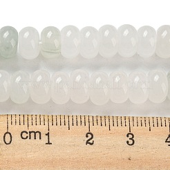 天然石翡翠ビーズ連売り  ロンデル  8~8.5x5mm  穴：1mm  約74個/連  14.84''~15''（37.7~38.1センチメートル）&nbsp;G-M420-K01-01