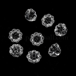 透明ガラスビーズ  ハスのポッド  ミックスカラー  10.5x6.5mm  穴：1.4mm&nbsp;GLAA-B003-02