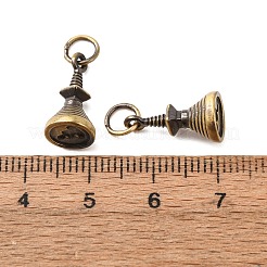 Brass Pendants&nbsp;KK-CBA25B2-01A-AB