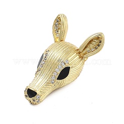 Brass With Cubic Zirconia And  Enamel Pendants&nbsp;KK-Q006-01G