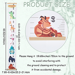Aniaml Pattern Removable Height Chart for Kids&nbsp;AJEW-WH0165-70B