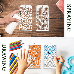 20Pcs 20 Styles PET Hollow Out Drawing Painting Stencils&nbsp;DIY-WH0669-039