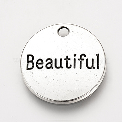 Tibetan Style Alloy Pendants&nbsp;X-TIBEP-Q078-16AS-RS