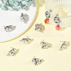 SHEGRACE Brass Stud Earring Findings&nbsp;XGRQ64491-870P