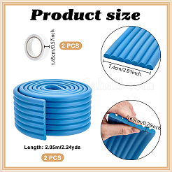 発泡断熱綿衝突防止ストリップ  家具の角に  藤紫色  2050x74x6.5mm&nbsp;DIY-WH0591-154D