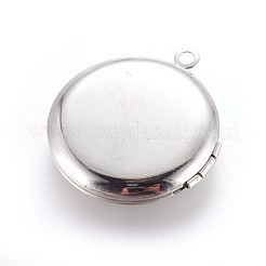 Tarnish Resistant 304 Stainless Steel Locket Pendants&nbsp;STAS-P237-04P