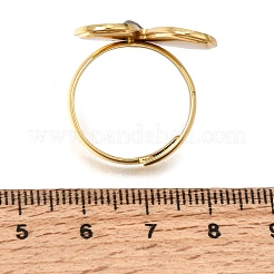 304 Stainless Steel Enamel Cuff Open Rings&nbsp;SA-CBA369F-02G-01