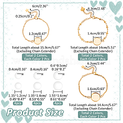 DIY Blank Dome Bracelets Making Kit&nbsp;DIY-NB0009-79