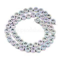 ベーキングペイント合成非磁性ヘマタイトビーズ連売り  フラットラウンド  カラフル  8x3mm  穴：1mm  約49~51個/連  15.55~16.14''（39.5~41センチメートル）&nbsp;G-A234-H03-01B