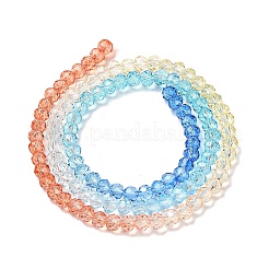 Transparent Painted Glass Beads Strands&nbsp;DGLA-A034-T4mm-A13