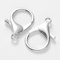 合金製カニカン  プラチナ  34~36x24x6mm  穴：3mm&nbsp;PALLOY-J682-01P