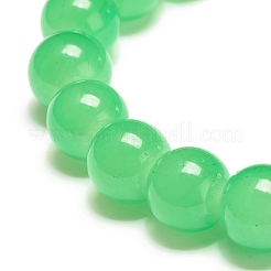 10MM Imitation Jade Glass Round Beads Stretch Bracelet for Women&nbsp;BJEW-JB07422